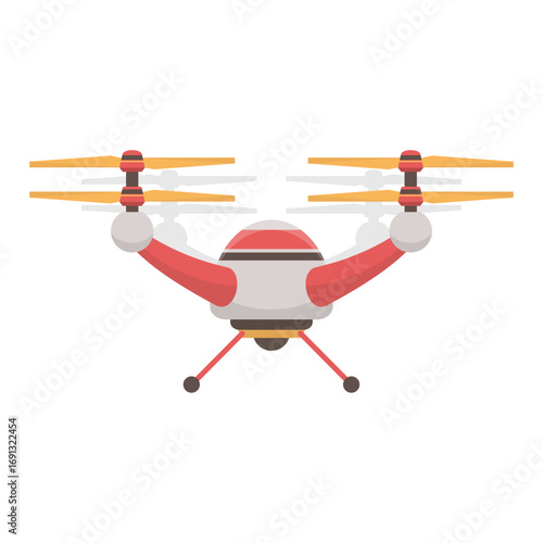 Vibrant quadcopter design showcasing advanced remote control flight