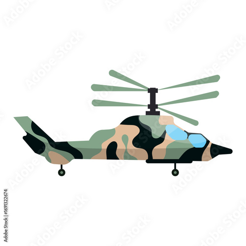Military Helicopter Camouflage Design for Combat and Defense Operations