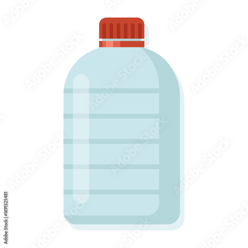Simple illustration of a water bottle ready for refreshing hydration