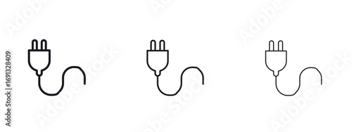 Obraz na plátne Plug icon vector Logo Designs - Stock vectors.