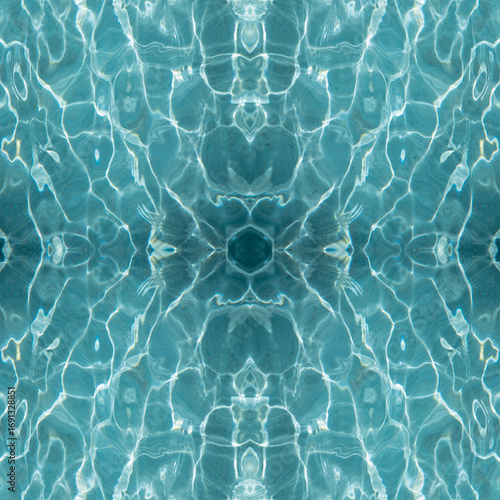 Abstract turquoise water reflection pattern