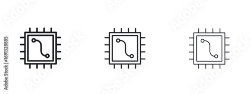 Photos Microchip icon vector Logo Designs - Stock vectors.