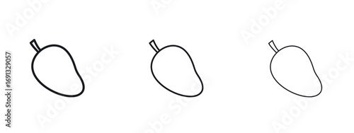 Mango icon vector Logo Designs - Stock vectors.