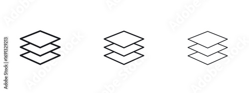 Land layers icon vector Logo Designs - Stock vectors.