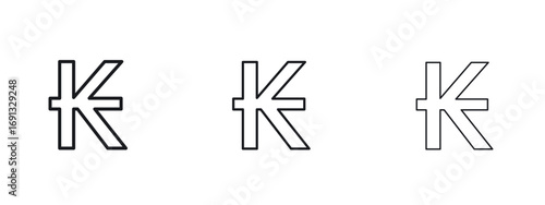 Kip icon vector Logo Designs - Stock vectors.