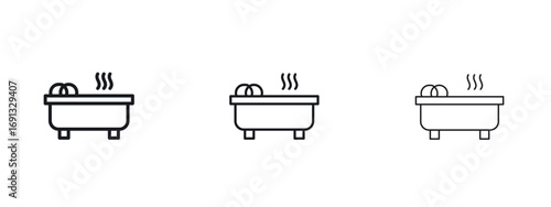 Hot tub icon vector Logo Designs - Stock vectors.