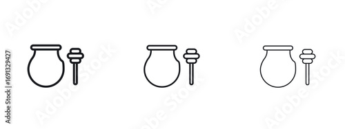 Honey pot icon vector Logo Designs - Stock vectors.