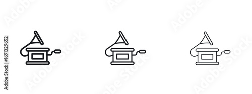 Gramophone icon vector Logo Designs - Stock vectors.