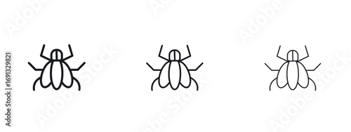 Fly insect icon vector Logo Designs - Stock vectors.
