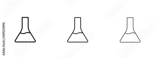 Flask icon vector Logo Designs - Stock vectors.