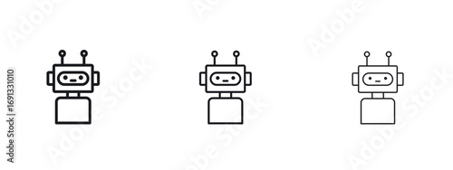 Chatbot speech bubble icon vector Logo Designs - Stock vectors.