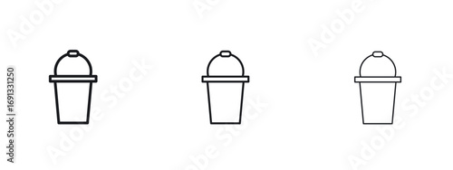 Bucket icon vector Logo Designs - Stock vectors.