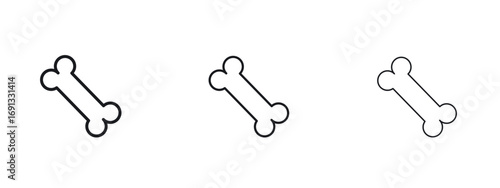 Bone icon vector Logo Designs - Stock vectors.