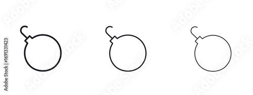 Bomb icon vector Logo Designs - Stock vectors.