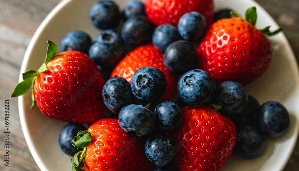 Obraz premium Fresh berries in a bowl