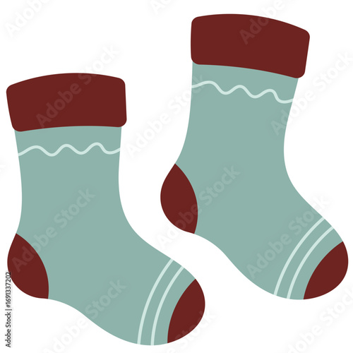 Winter Socks Illustration