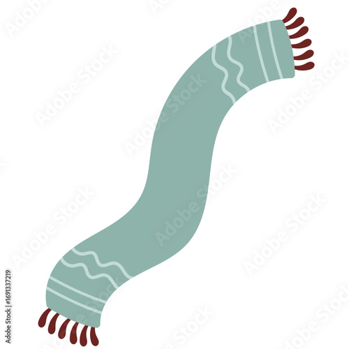 Winter Scarf Illustration