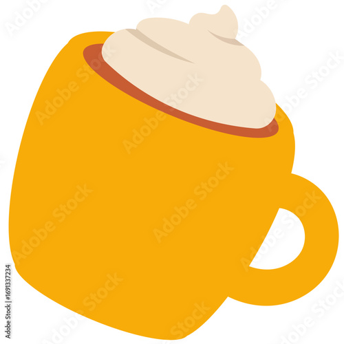 Autumn Hot Drink Mug Illustration