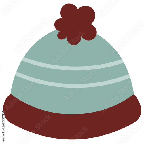 Winter Beanie Hat Illustration