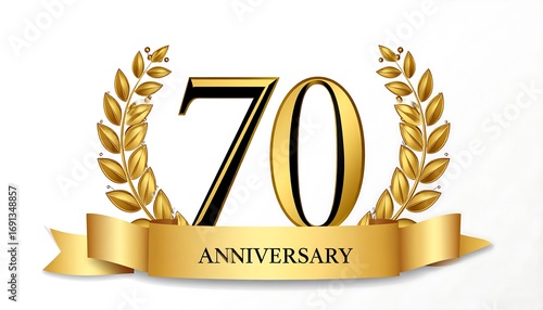 Gold 70th Anniversary celebration graphic (1)