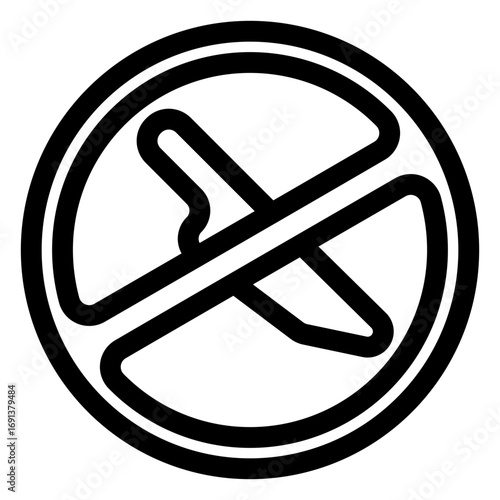 No weapons icon