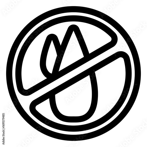 No liquids icon