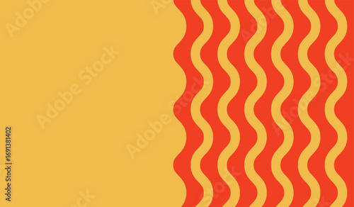Background design yellow noodle swirl wiggle unique