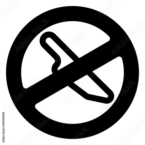 No weapons icon