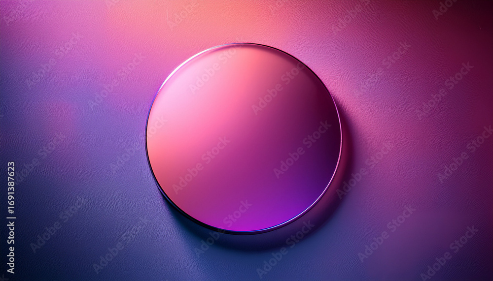 Fototapeta premium A Pink And Purple Circle Is On A Table