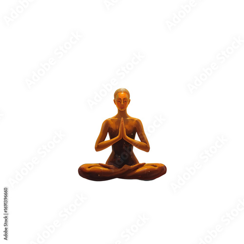 silhouette of a yoga woman