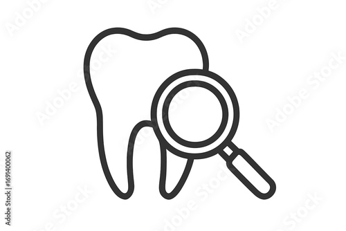 Shield on tooth outline linear icon, dental protection symbol, oral health care concept, teeth safety illustration, vector cartoon for apps, web design, advertising, cards, transparent background