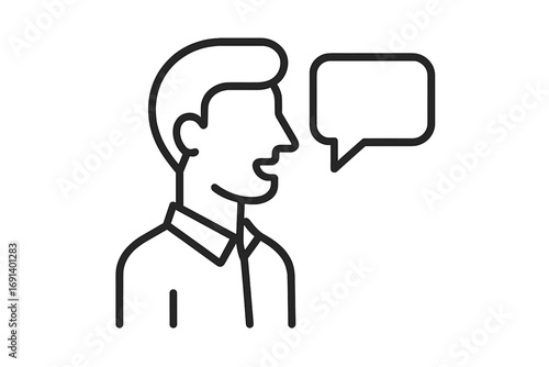 Woman in target icon minimalistic thin line style, female profile illustration for web design, app interface, social media, banners, cards, vector cartoon with transparency