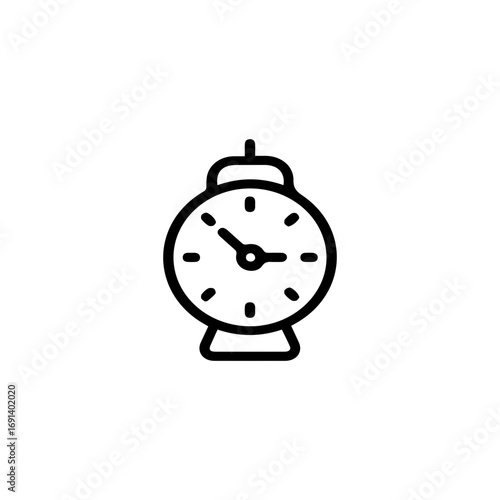 Vintage Alarm Clock Illustration