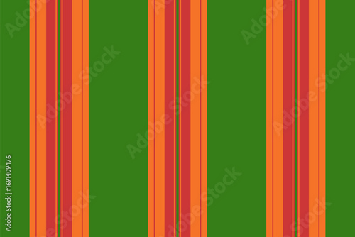 Victorian vector lines stripe, masculine seamless background vertical. N970s textile fabric texture pattern in orange and red colors.