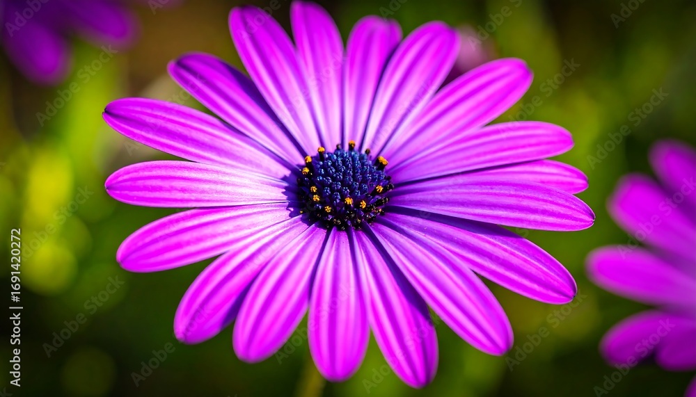 Obraz premium Vibrant purple flower close-up