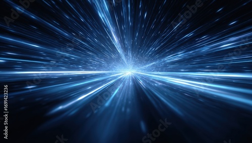Abstract digital speed tunnel