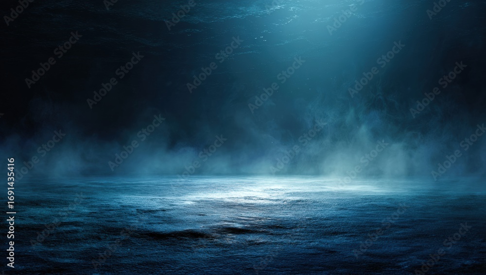 Fototapeta premium Dark, moody scene with a light source