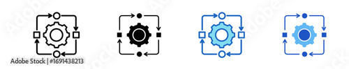 Adaptability Arrows  Icon Set Multiple Style Collection