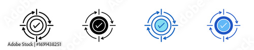 Positive Impact  Icon Set Multiple Style Collection