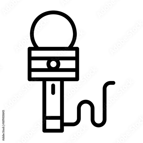 journalist Line Icon