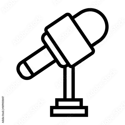 journalist Line Icon