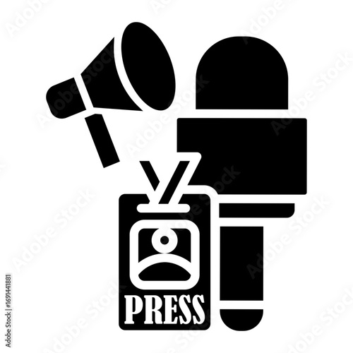 journalist Solid icon