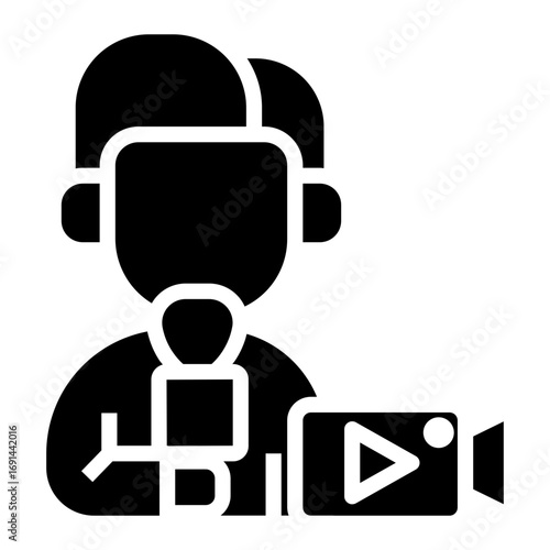 journalist Solid icon