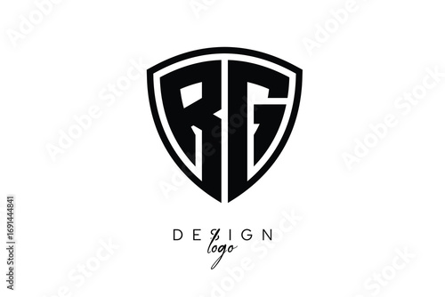 Free Download RG  Shield Letter Logo Modern Monogram Emblem for Security, Sports, Corporate & Premium Branding - GFXLoad