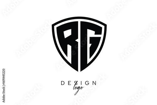 Free Download RG  Shield Letter Logo Modern Monogram Emblem for Security, Sports, Corporate & Premium Branding - GFXLoad