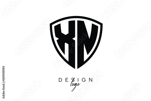 XN Shield Letter Logo Modern Monogram Emblem for Security, Sports, Corporate & Premium Branding Free Download XN Shield Letter Logo Modern Monogram Emblem for Security, Sports, Corporate & Premium Branding - GFXLoad