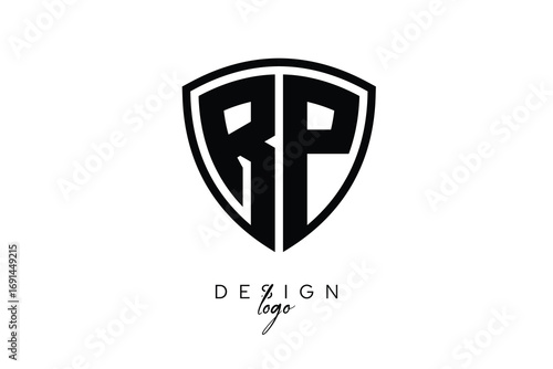 Free Download RP  Shield Letter Logo Modern Monogram Emblem for Security, Sports, Corporate & Premium Branding - GFXLoad