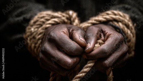 Close-up of bound hands (1)