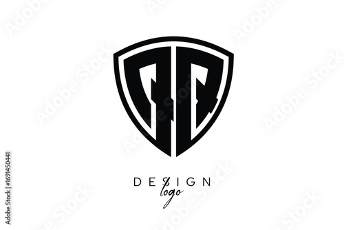 QQ  Shield Letter Logo Modern Monogram Emblem for Security, Sports, Corporate & Premium Branding