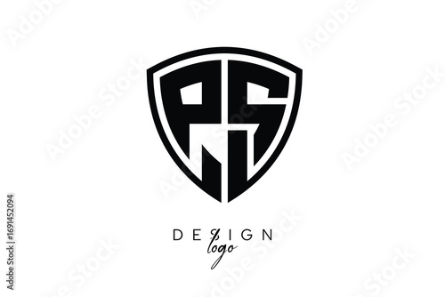 PS  Shield Letter Logo Modern Monogram Emblem for Security, Sports, Corporate & Premium Branding